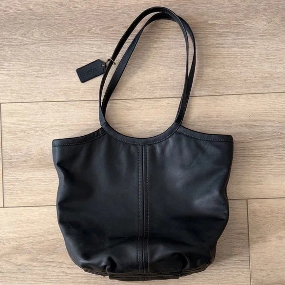 Coach Bea Tote Black Leather Top Zip Shoulder Handbag - Picture 3 of 10